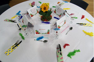  Hospitality lunch decoration table