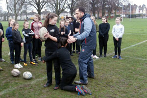 Fullhurst Girls' rugby workshop