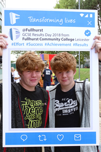 GCSE results day at Fullhurst 2018